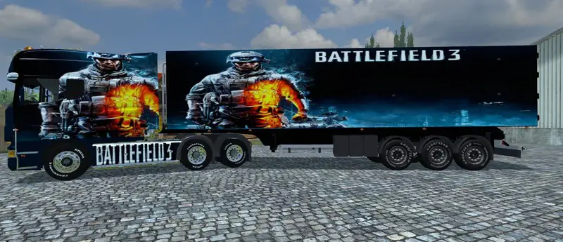 Scania Longline BF3 v 1.0 Battlefield 3 Skin 