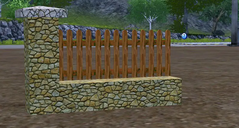 Placeable Stone Wall 3D v 1