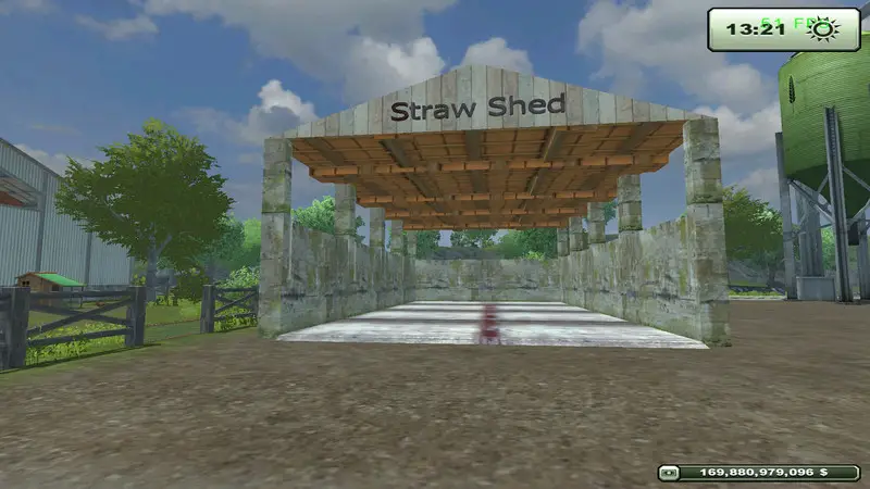 Placeable Straw Shed