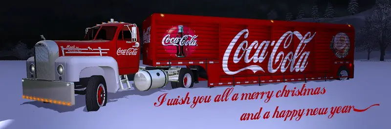 Mack B61 Coca Cola christmas v0.9