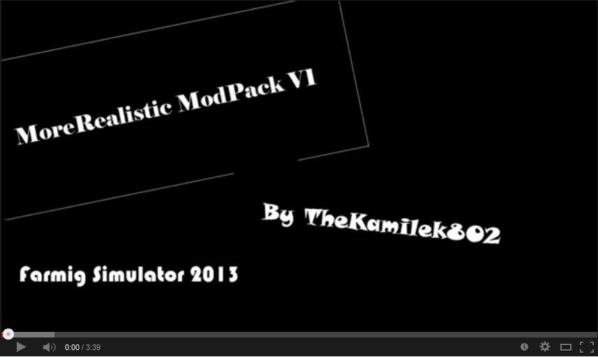 MoreRealistic ModPack By TheKamilek802