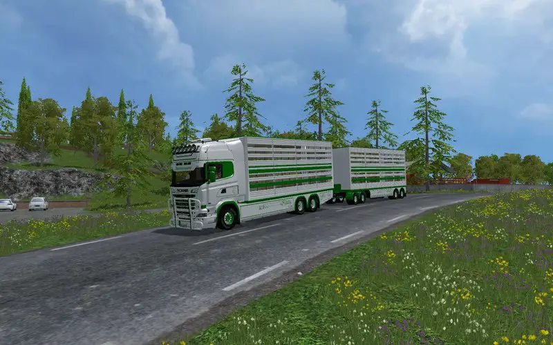FS15 Scania Viehtransporter