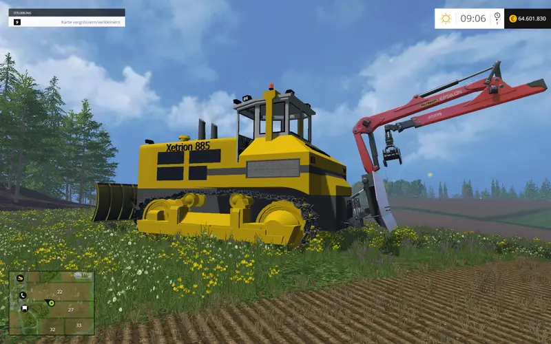FS15 Wielki traktor gąsienicowy Xetrion 885 v1 Beta