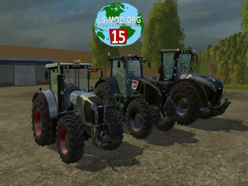 FS15 Claas Xerion 4000 Claas Axion 950 Claas Arion 650 Tractor
