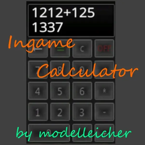 FS15 Kalkulator w grze v1