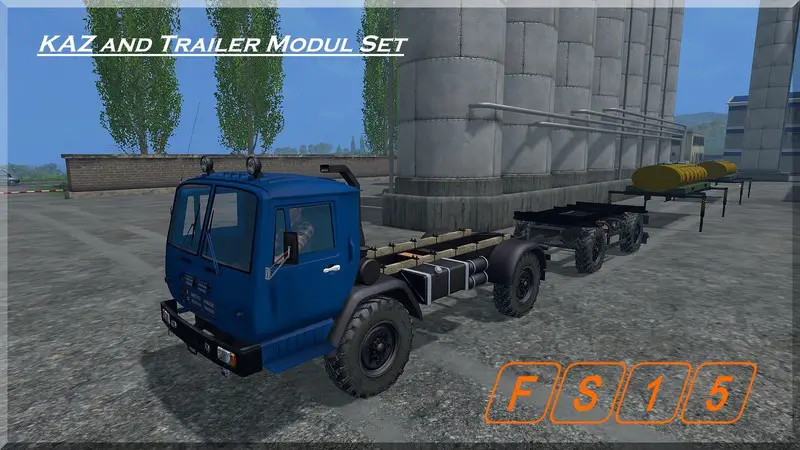 FS15 KAZ and Trailer Modul Set v1