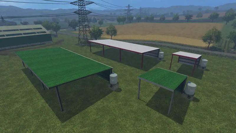 FS15 PACK Placeable halls + WaterTrigger