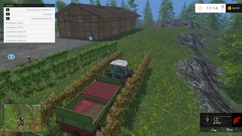 FS15 Pack winorośli (Placeable)