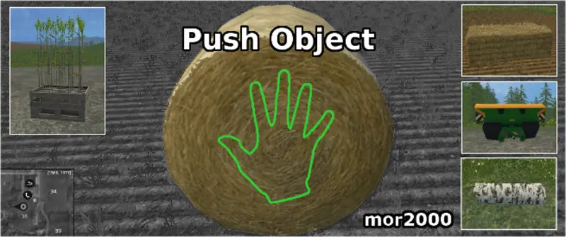 FS15 Popchnij Obiekt (Push Object) v1.1