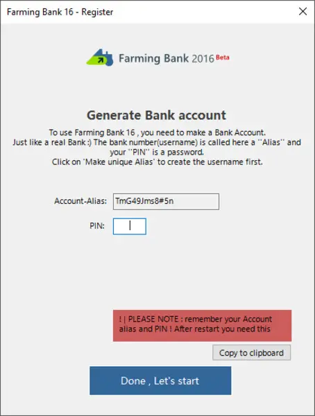 FS15 Farming Bank Mod V0.1