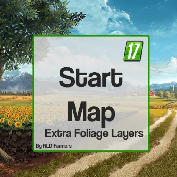 FS17 Start Map z dodatkowymi foliage layer