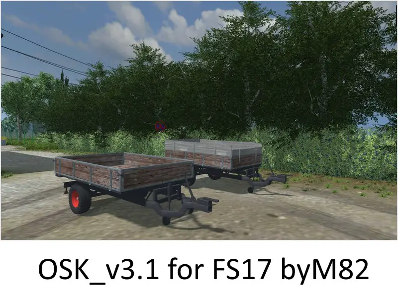 FS17 Przyczepka jednoosiowa OSK v3.1.1