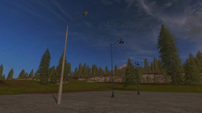 FS17 Lampy uliczne placeable