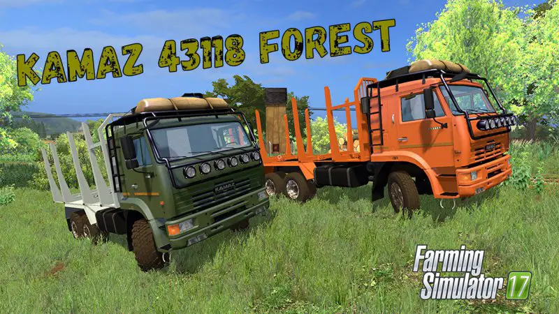 FS17 KAMAZ 44118 FOREST + TRAILER