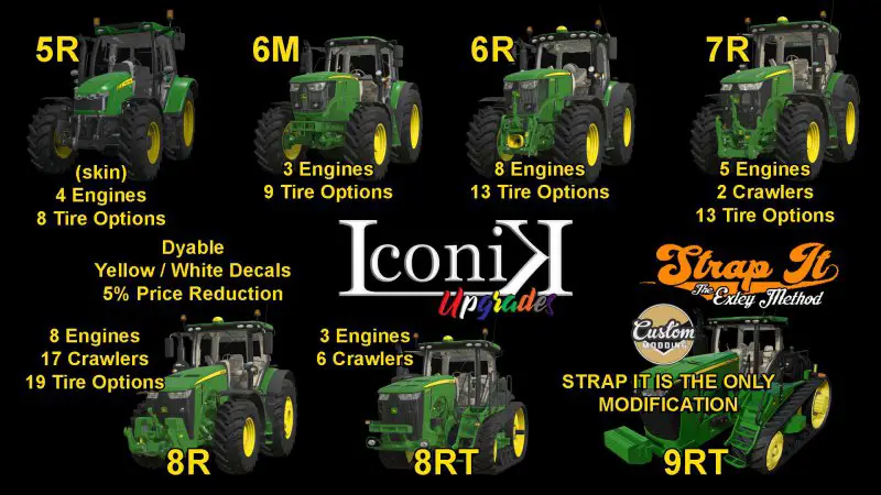 Iconik John Deere Tractors